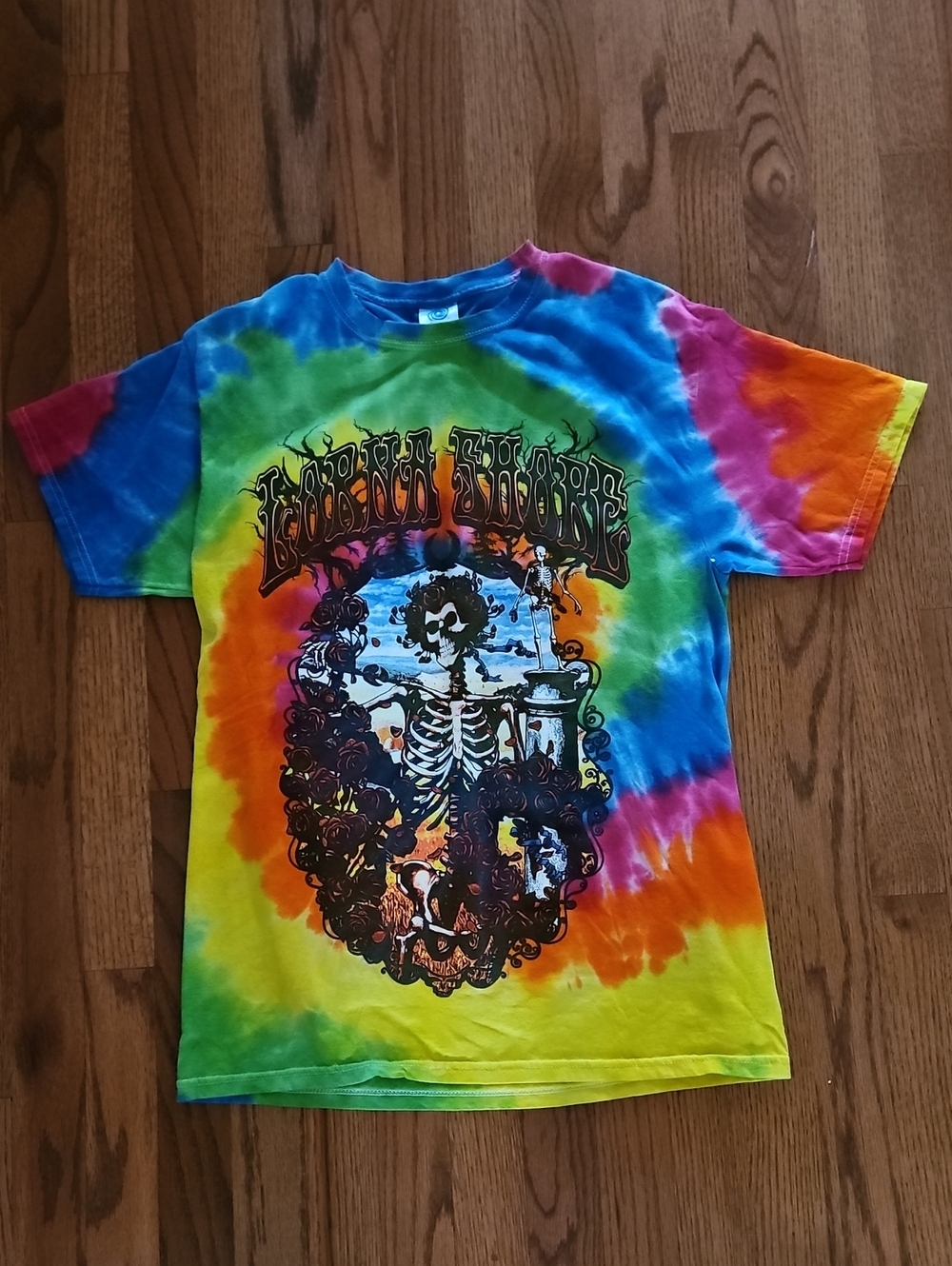 Lorna Shore Official Merch "I'll Eat The Sun" Grateful Tie-Dye T-Shirt Size M
